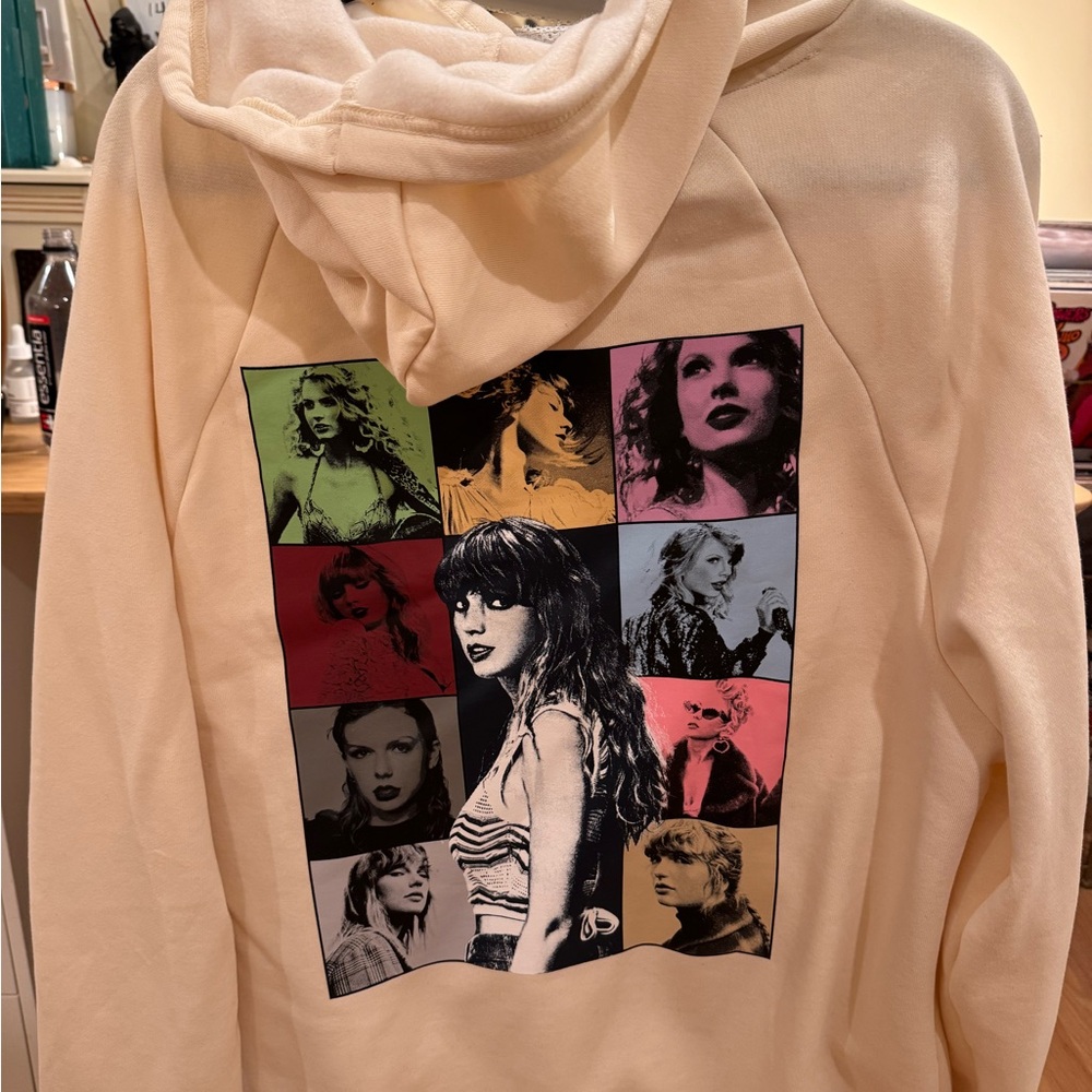 Taylor Swift The Eras Tour Beige Hoodie